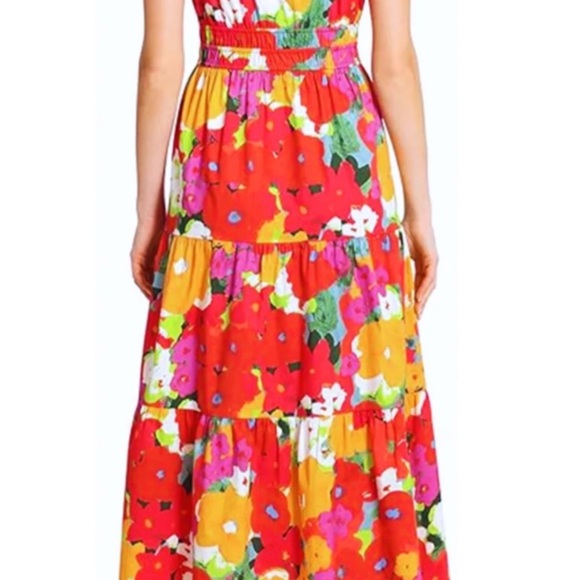 Maggy London Vibrant Floral Maxi Dress - Picture 2 of 5